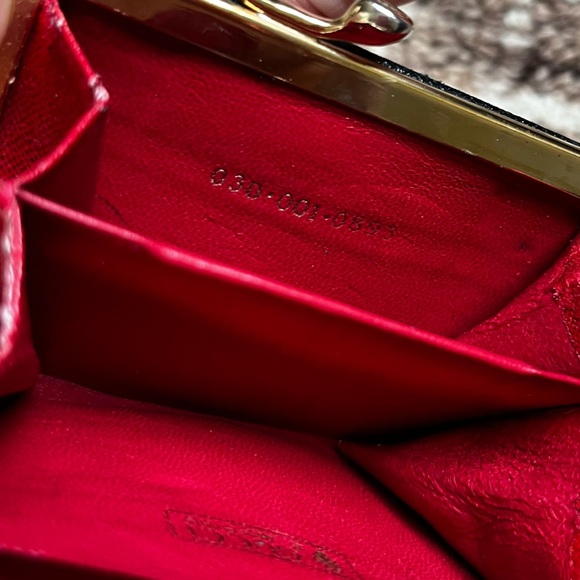 GUCCI GG Vintage Leather Coin Purse Mini Small Interlock Black Wallet - Picture 8 of 10